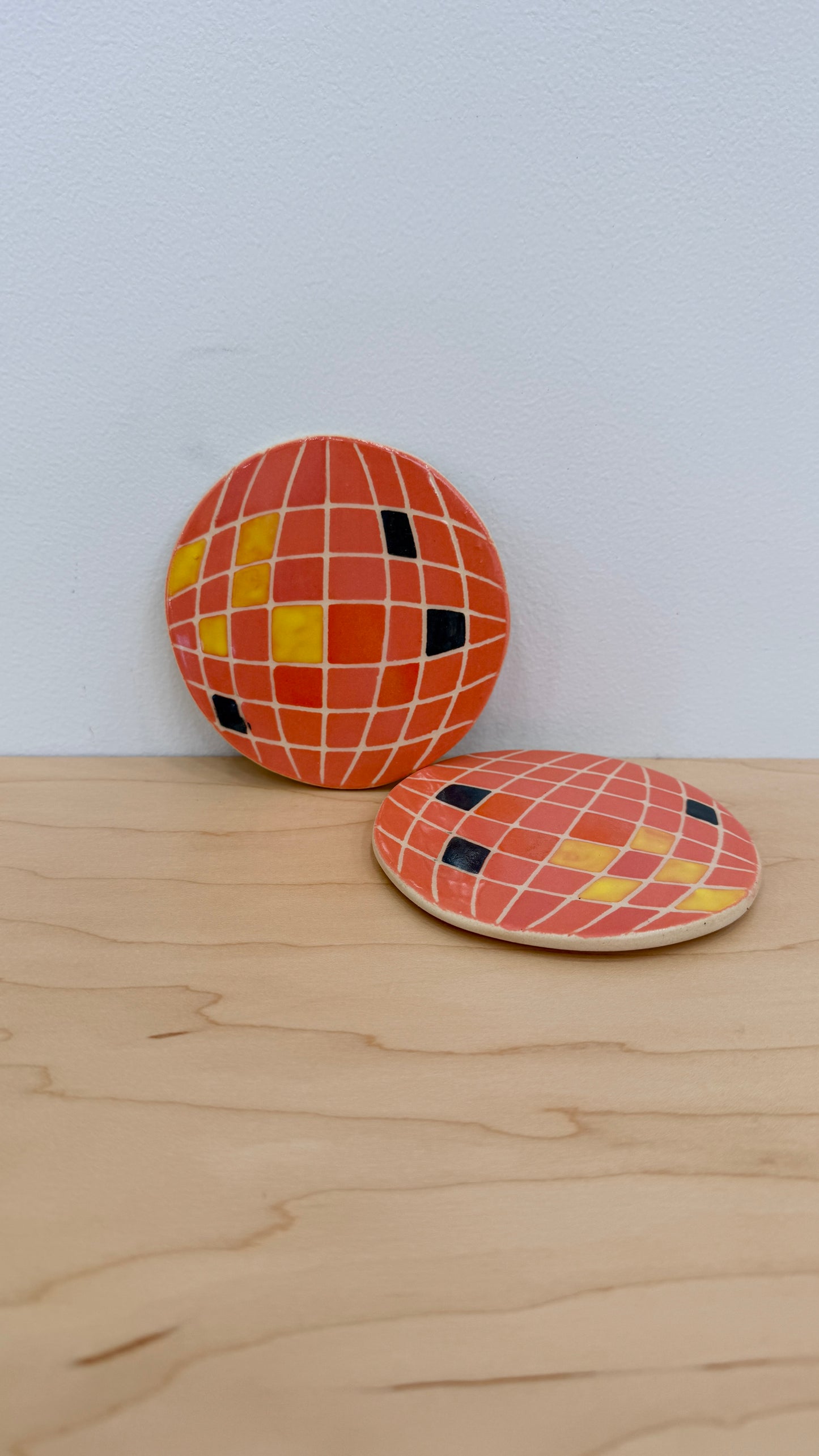 Disco ball coasters - set of 2
