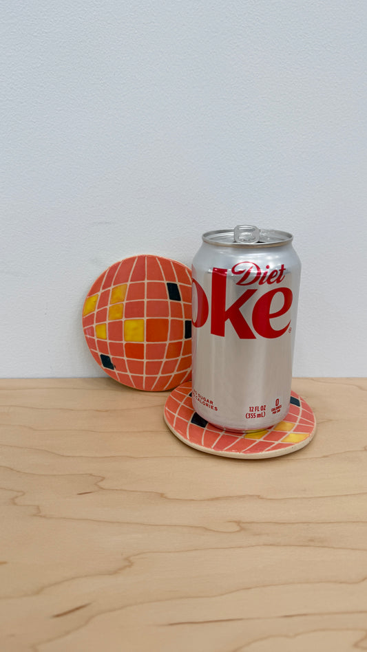 Disco ball coasters - set of 2